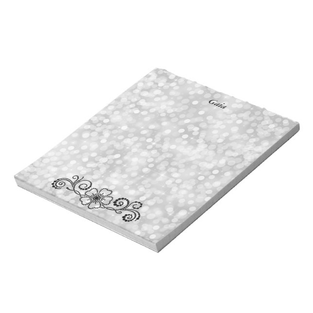Black Pearl Stationery Notepad (Rotated)