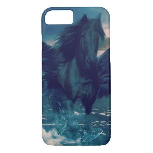 Black Pegasus Emerging From The Sea iPhone 8/7 Case