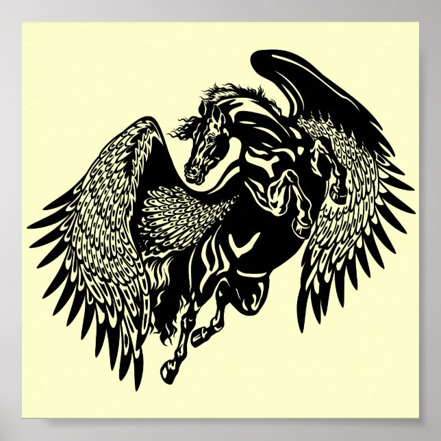 black pegasus poster (Front)