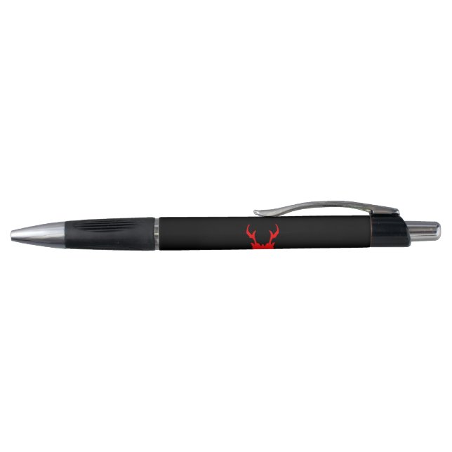 Black Pen with red and white logo (Top)