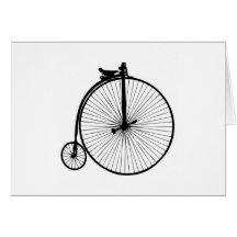 Black penny farthing vintage bike