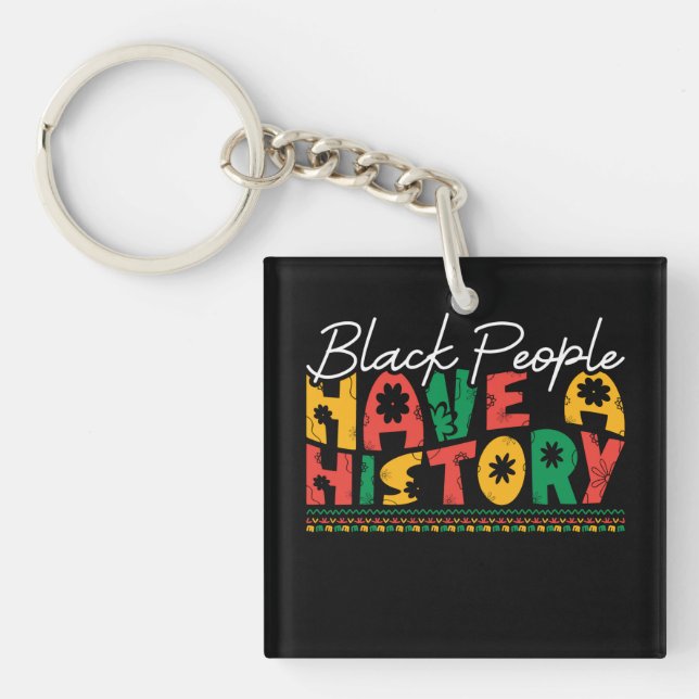 black_people_have_a_history_02 key ring (Front)