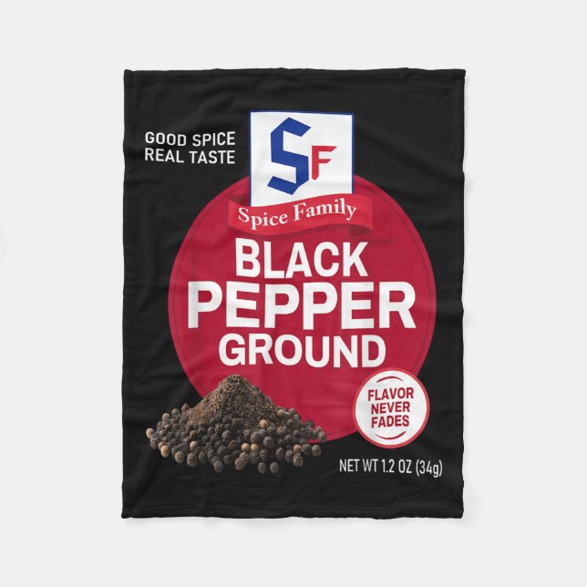 Black Pepper Ground Sce Group Family Matching Hall Fleece Blanket (Front)