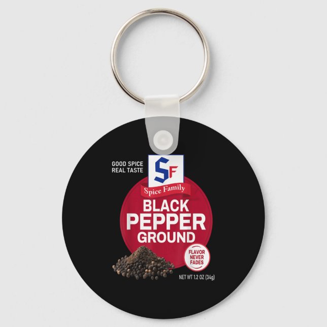 Black Pepper Ground Sce Group Family Matching Hall Key Ring (Front)