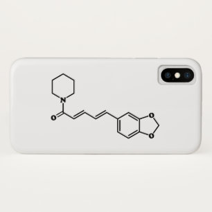 Black Pepper Piperine Molecular Chemical Formula iPhone X Case