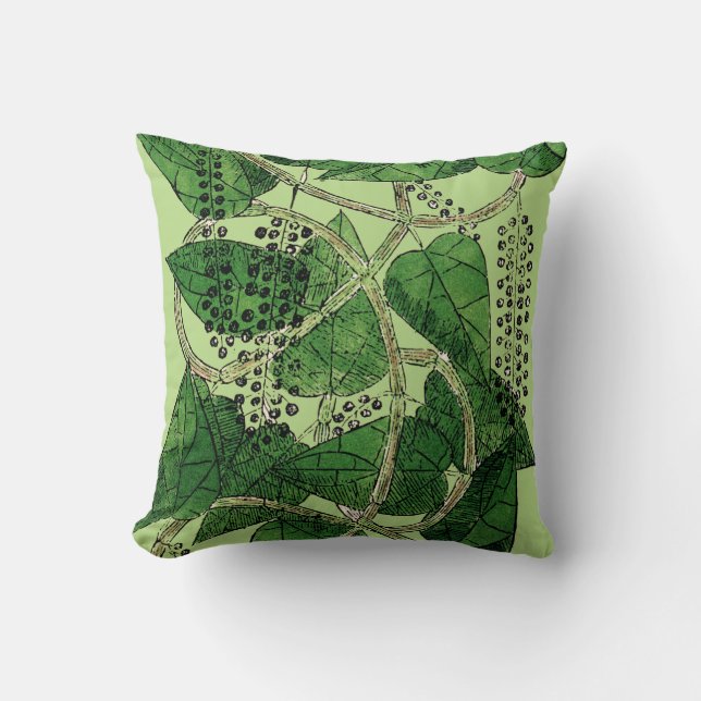Black Pepper Plant, 1578 Cushion (Front)