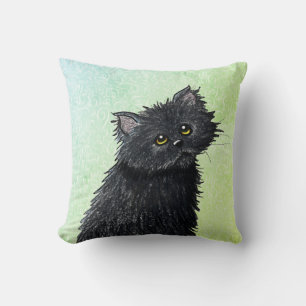 Black Persian Cat Cushion