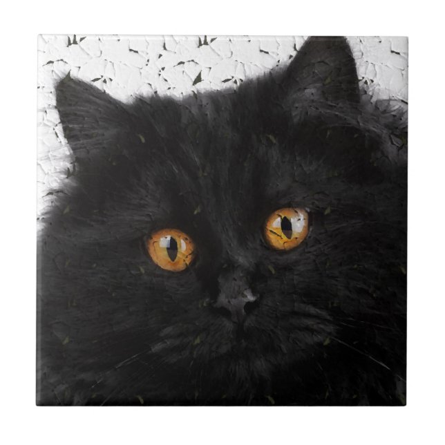 Black Persian Face Tile (Front)
