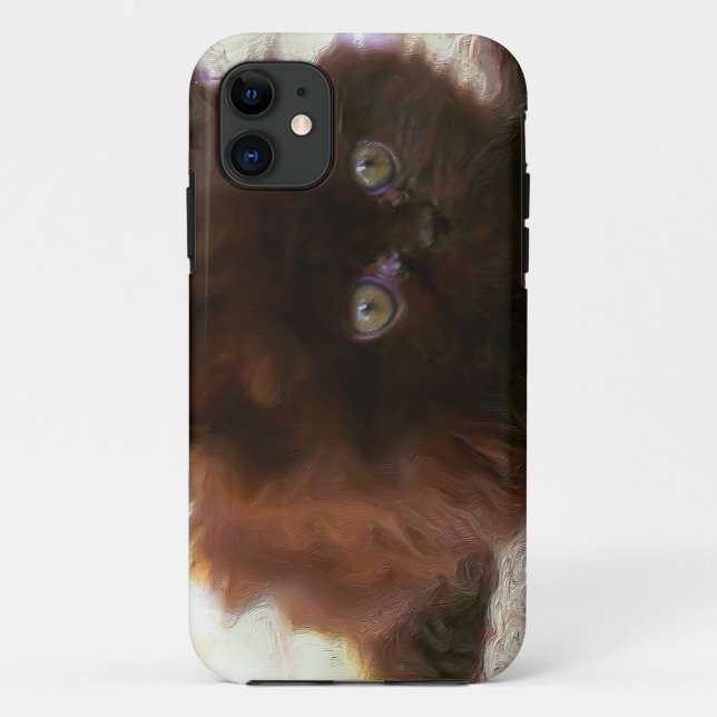Black persian kitten Case-Mate iPhone case (Back)