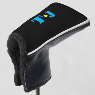 Black Personalised Golf Head Cover