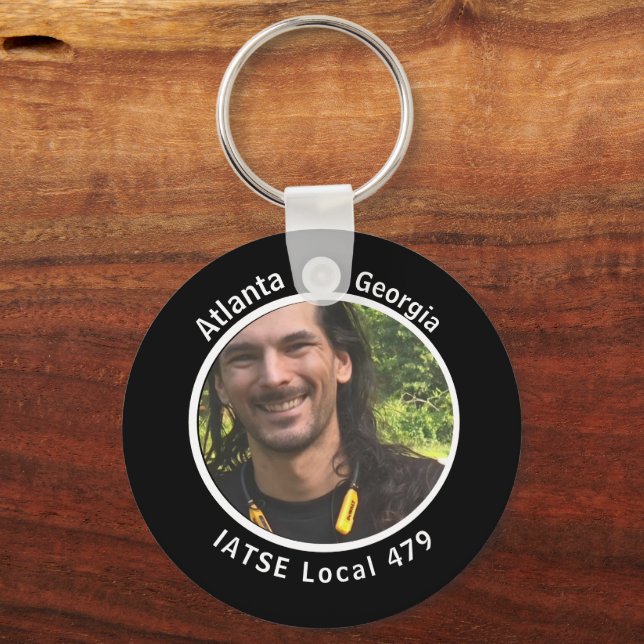 Black Personalised High School Class of 2023 Key Ring (Back)