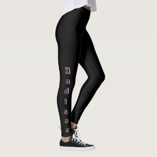 Black Personalised Leggings