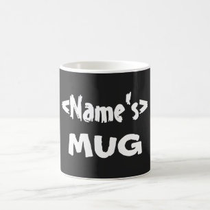 Black Personalised Name Mug