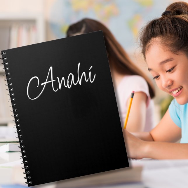 Black Personalised Notebook (Creator Uploaded)