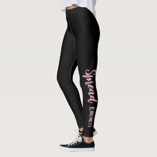 Black Personalized Leggings Spread Kindness