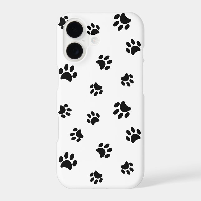 Black Pet Paw Prints (Back)