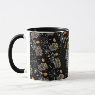 🖤 Black Pharaoh Mummy Mug 🎃☕👑