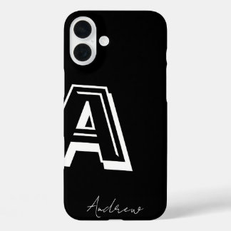 Black phone case - personalised nom