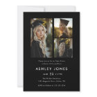 Black Photo Collage Graduate Graduation Party