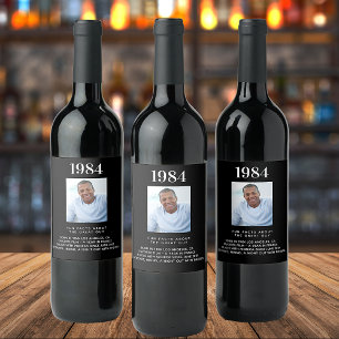 Black photo fun facts bio year birth birthday wine label