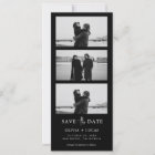 Black Photo Strip Magnetic Wedding Save The Date