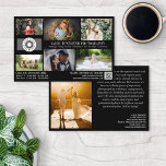 Black Photo Template Professional Photography Flyer<br><div class="desc">Black marketing flyer for a professional photographer personalised with your photos, logos, contact information, custom text, and QR code. Promote your photography business with this photo collage flyer personalised with six of your gorgeous photos on one side and a larger photo on the other so you can showcase your work...</div>