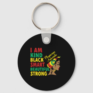 Black Physician Ociate African American Key Ring