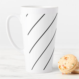 Black Pillars   Large Latte Mug