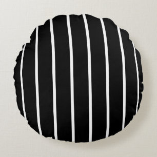 Black pillow with white lines