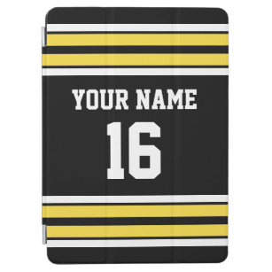 Black Pineapple Yellow Team Jersey Name Number iPad Air Cover