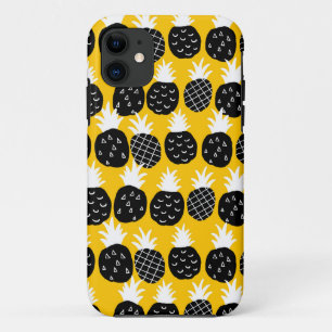 Black pineapples iPhone 11 case