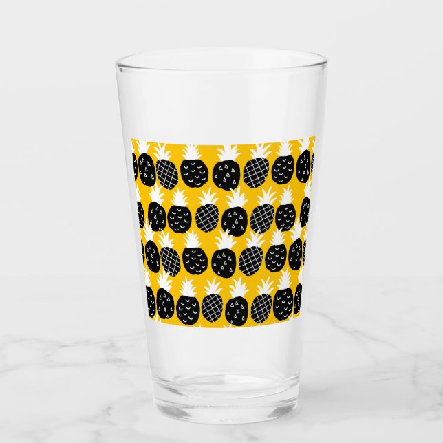 Black pineapples glass (Front)