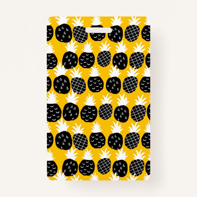 Black pineapples ID badge (Front)