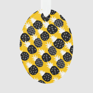 Black pineapples ornament
