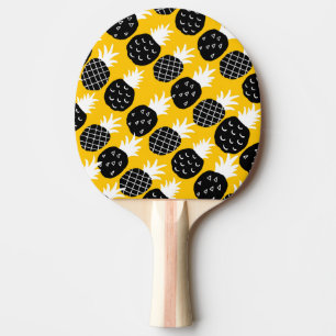 Black pineapples ping pong paddle