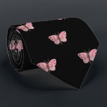 Black Pink Butterfly Wedding Professional Work Tie<br><div class="desc">Maintain your professional look and style by wearing an elegant necktie. Our Butterfly Work Professional Men & Women necktie is perfect for the office and occasions. The ties come in assorted colours. Makes a great gift for a friend,  brother,  or colleague.</div>