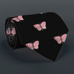 Black Pink Butterfly Wedding Professional Work Tie<br><div class="desc">Maintain your professional look and style by wearing an elegant necktie. Our Butterfly Work Professional Men & Women necktie is perfect for the office and occasions. The ties come in assorted colours. Makes a great gift for a friend,  brother,  or colleague.</div>