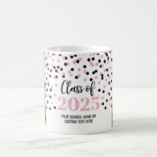 Black Pink Class of 2025 Coffee Mug