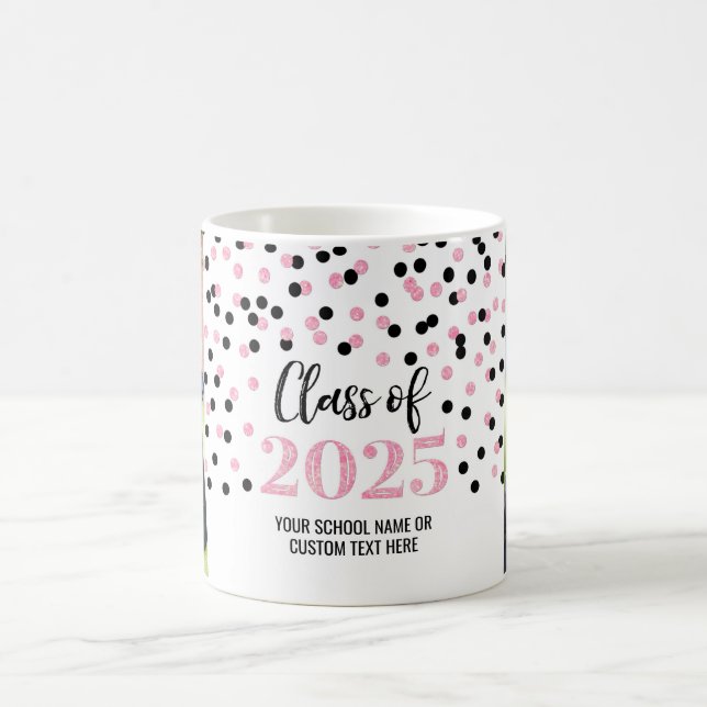 Black Pink Class of 2025 Coffee Mug (Center)