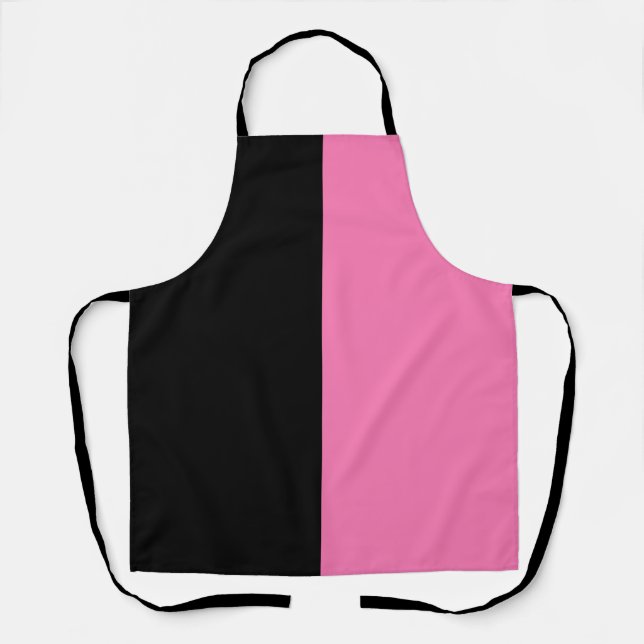 Black Pink CUSTOMIZABLE Apron (Front)