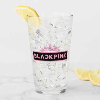 Black Pink Glass Cup