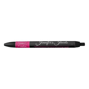 Black Pink Jewelry Consultant business logo gift Ink Pen