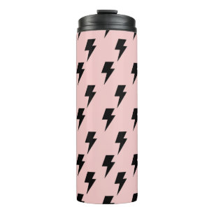 Black Pink Lightning Y2K Indie Bold Hydration Thermal Tumbler