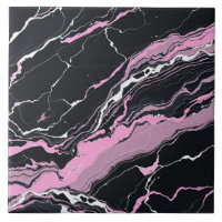 Black & Pink Marble