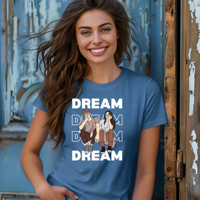 Black Pink Modern Holographic Dream T-Shirt (Creator Uploaded)