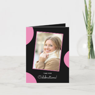 Black Pink Theme Invitation Card