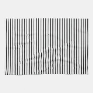 Black Pinstripe Kitchen Towel