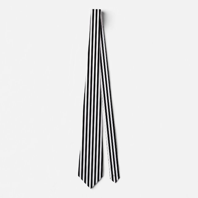 Black Pinstripe Tie (Front)