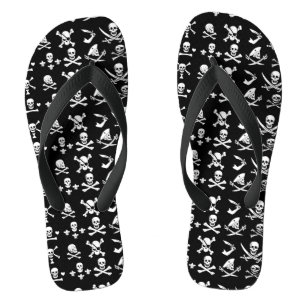 BLACK PIRATE BANNERS SKULL,CROSSED BONES,SWORDS THONGS