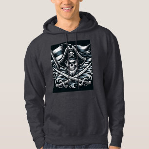 Black Pirate Men's Hoodie